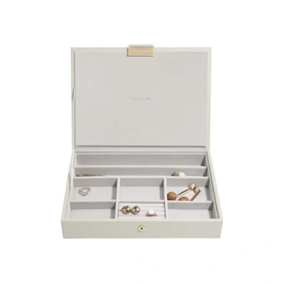 Image of Stackers Oatmeal Classic Medium Jewellery Box Lid