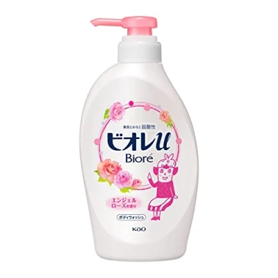 Image of Biore U Body Wash Pump 480ml Angel Rose Scent