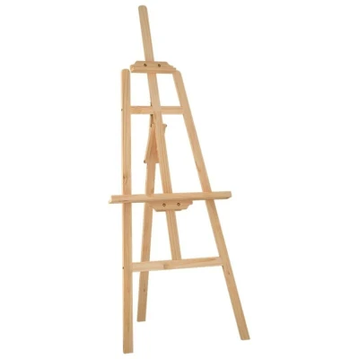 Image of vidaXL Easel Stand 53.5x95x127 cm Solid Wood Pine