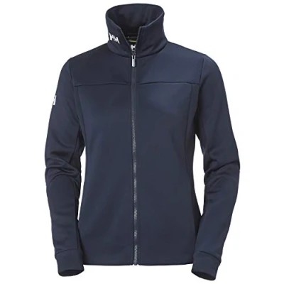 Image of Helly Hansen Womens Crew Fleece Jacket, S, Navy