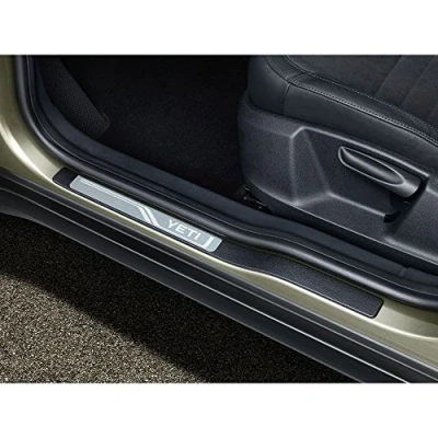 Image of Skoda 5L0071303 Door Sill Plate Stainless Steel 4x with Yeti Lettering
