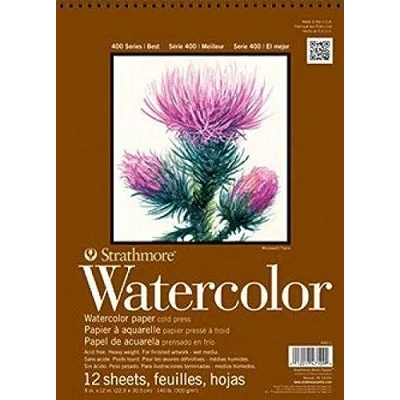 Image of Strathmore Strath W.Color 400 11X1512SHT 130LBS, Paper, White, 11&quot; x 15&quot;