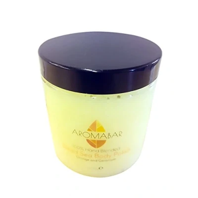 Image of Dead Sea Salt &amp; Shea Butter Body Polish Scrub 400g with Orange Geranium