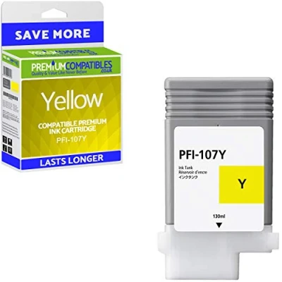 Image of PremiumCompatibles Compatible PFI 107Y Yellow Ink Cartridge 6708B001AA