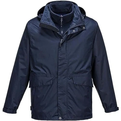 Image of Portwest Argo Breathable 3 in 1 Jacket, Size: S, Colour: Navy, S507NARS