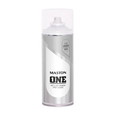 Image of Maston One Clear Varnish Satin Colourless Spray Paint 400 ml