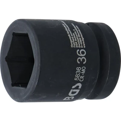 Image of BGS 5836 Impact Socket, Hexagon 25 mm (1&quot;) Drive 36