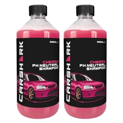 Image of CARSHARK PH Neutral Car Shampoo 2 x 500 ml, Concentrate, Cherry