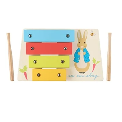 Image of Peter Rabbit Toys, Wooden Xylophone, Toddler Baby Instruments Musical Toys For 1 Year Old, Montessori Early Development &amp; Activity Toy, Official Licensed Gifts by Orange Tree