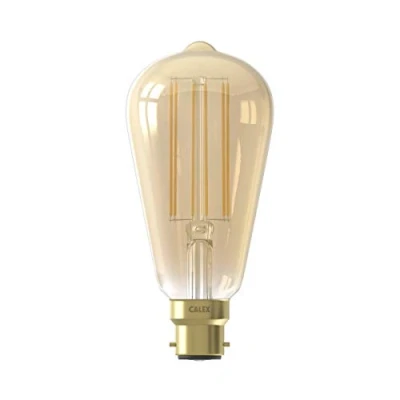 Image of Calex Rustikalampe LED Filament 4W (ersetzt 40W) B22 Gold