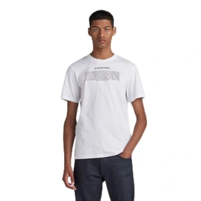Image of G STAR RAW Men&#039;s Poem Slim T Shirt, White (white D23902 336 110), XXL