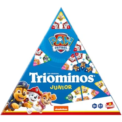 Image of Triominos Junior: Paw Patrol Match Your Favourite Characters or Complete the Triangular Puzzle! For 1 4 Players Ages 3+