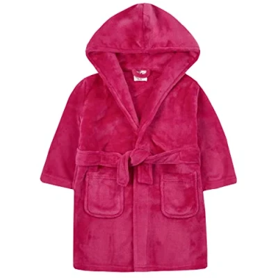 Image of Undercover Kids Plush Dressing Gown 18C764 Hot Pink 4 5 Years