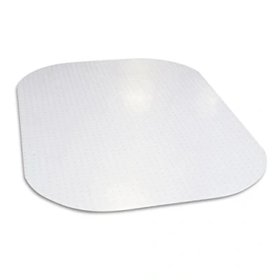 Image of Evolve Modern Shape 45&quot;x 60&quot; Clear Rectangle Office Chair Mat For Low Pile Carpet, Made in the USA By Dimex, Phthalate Free (C5E6003G)