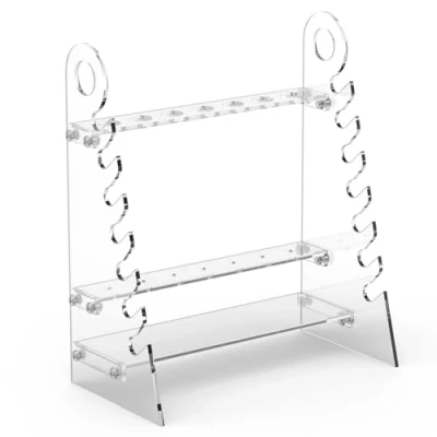 Image of stonylab Pipette Rack, Detachable Plexiglass Holder Stand Pipet Rack with 1.5 cm Hole Diameter