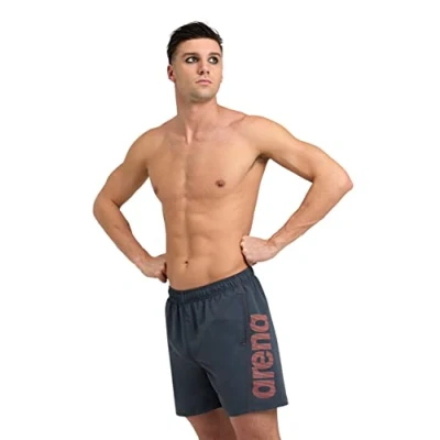 Image of Arena Men&#039;s Fundamentals Logo Beach Boxer