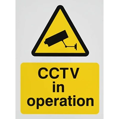 Image of CCTV in Operation Sign 150mm x 200mm Rigid Plastic (WAG.07W RP)