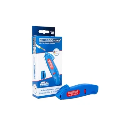 Image of WEICON Cable Stripper No. S 4 28 Multi Universal Stripping Tool with Adjustable Cutting Depth for Round Cables Working Range mm Ø TÜV