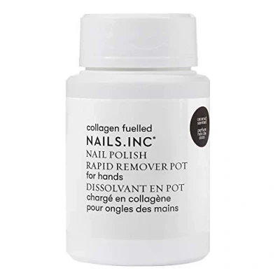Image of Nails.INC Rapid Nail Polish Remover Pot, Formulated with Collagen to Promote Strength and Growth, Coconut Scented, Acetone Free, Cruelty Vegan