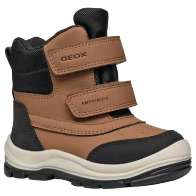 Image of Geox Baby FLANFIL BOY B ABX Snow Boot, Tobacco/Black, 5 UK Child
