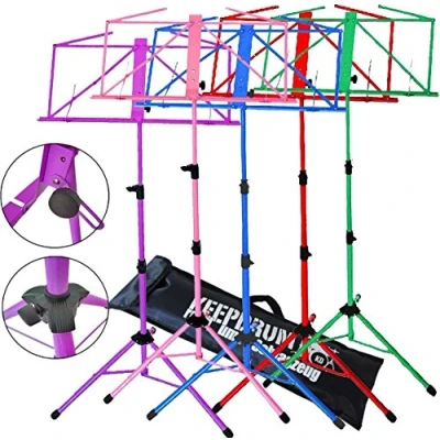 Image of Keepdrum Music Stand with Bag blue