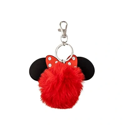 Image of Peers Hardy Disney Minnie Mouse Red and Black Pom Keychain