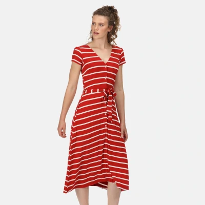 Image of Regatta Women&#039;s Maisyn Dress, Navy/White Stripes, 6