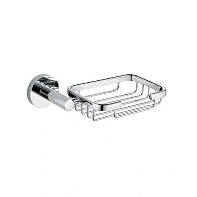 Image of Grifema Ibiza G32102 Brass Soap Dish Holder, Wall Mounted Bathroom Tray, Shower Chrome [Amazon Exclusive]