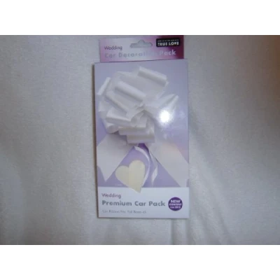 Image of Ivory Premium Wedding Car Decoration Kit