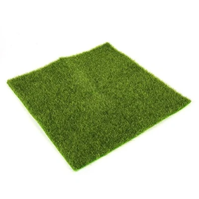 Image of Delaman® Artificial Grass Mat Plastic Lawn Indoor Outdoor Green Synthetic Turf Micro Landscape Ornament Home Decoration (Size : 30x30cm)