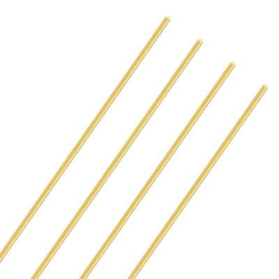 Image of LAVMHAB Round Brass Rod 2.5mm x 350mm, Solid Shaft Rods Bars for DIY Craft (4 Pcs)