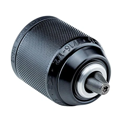 Image of Keyless Drill Chuck Extra RV50 13, Röhm 1322451, Mount 1/2&quot; 20, Clamping Capacity 1.5 13 with Radial Locking, Metal Design, Through Hole