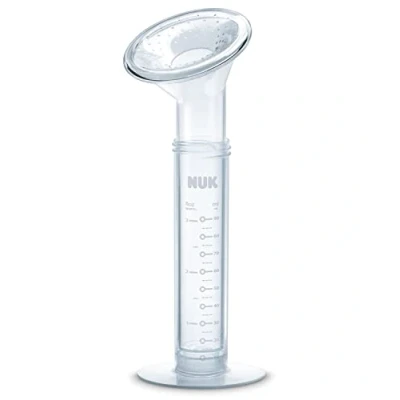 Image of NUK 10252086 Soft and Easy handmilch Pump Made of PP, Manual Piston with Extra Silicone Cushion, BPA