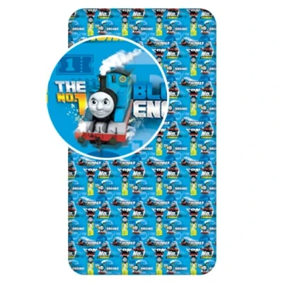 Image of Jerry Fabrics Kids Fitted Sheets from 100% Quality Cotton 90 x 200cm Thomas &amp; Friends, Multi Colour, 200 25 cm
