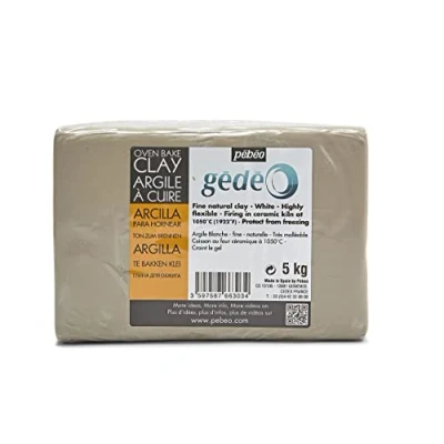 Image of Pebeo 766303 White Modelling Clay,18 x 13.6 11.4cm, 5kg