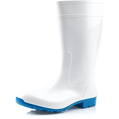 Image of Ladeheid Women&#039;s Rubby Boot LA 967 (White/Blue, 6 UK)