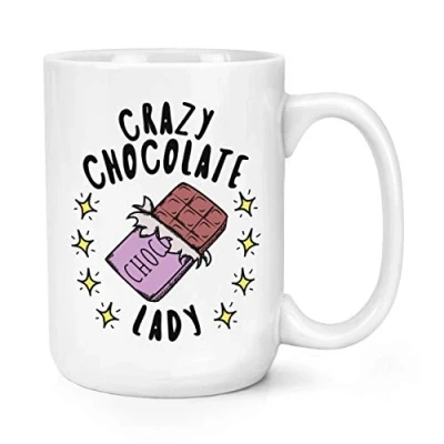 Image of Crazy Chocolate Lady Stars 15oz Large Mug Cup