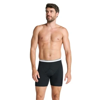 Image of Jockey Spurt Midway Brief in Black, Size Large