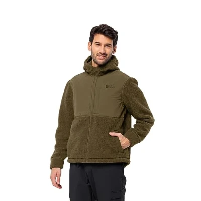 Image of Jack Wolfskin Men&#039;s Rock Light Hooded Jacket M Fleece, Cottage, XL