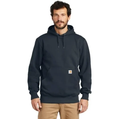 Image of Carhartt Men&#039;s Rain Defender® Loose Fit Heavyweight Sweatshirt, New Navy, X Large