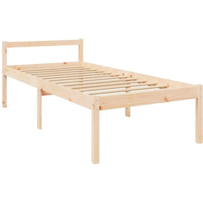 Image of vidaXL Senior Bed without Mattress 100x200cm Solid Wood Pine