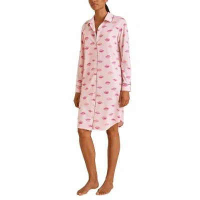Image of CALIDA Women&#039;s Favourites Kiss Nightgown, Opaque, Pearl Blush, 32 34