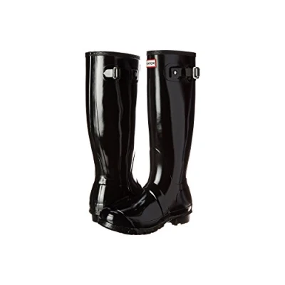 Image of Hunter Women High Wellington Boots, Black (Black), 37 EU (4 UK)