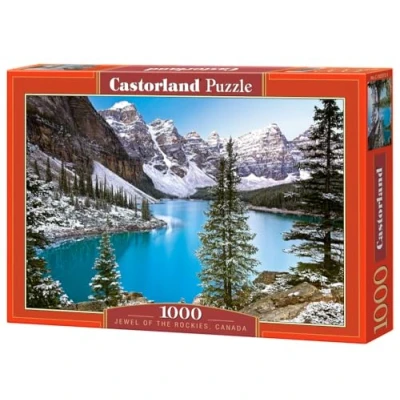 Image of Castorland CSC102372 Hobby Panoramic The Jewel of Rockies, Canada Jigsaw Puzzle, 1000 Pieces Set, Multicolour
