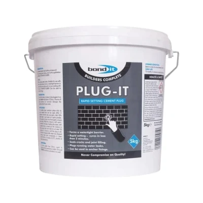 Image of Bond It Plug Cement Based Rapid Setting Plug, Seals &amp; Fills Cracks and Joints Used to Anchor Fixing 5kg