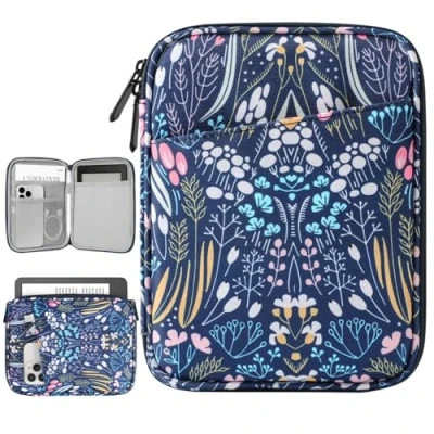 Image of Vinabilia 6 7 Inch Protective Sleeve Carrying Case for 6&quot; Kindle 11th Gen 2024/2022, 10th/8th 2019/2016, 6.8&quot;/7&quot; Paperwhite 12th/11th/10th 2024/2021/2018, Night Blue
