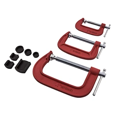 Image of Amtech D0850 3 Piece G clamp Set Red
