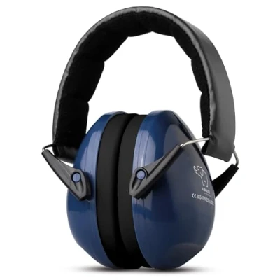 Image of Schallwerk ® Kiddies Ear Defenders, Hearing Protection Children (Green) Noise Headphones Mini Earmuffs Ideal for Everyday Life, Parties &amp; Celebrations, Sports Music (Dark Blue)