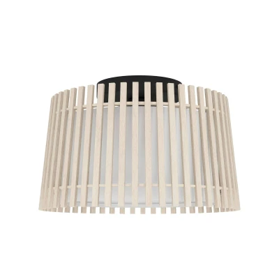 Image of EGLO Fattoria ceiling light with a double lampshade