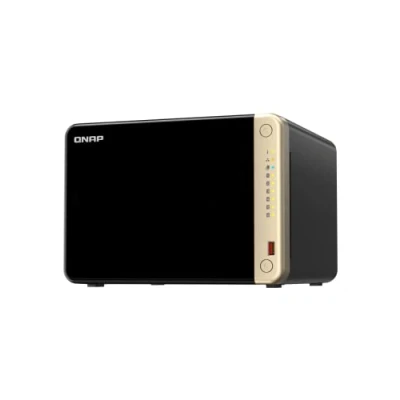 Image of QNAP TS 664 8G US 6 Bay High Performance Desktop NAS with Intel Celeron Quad core Processor, M.2 PCIe Slots and Dual 2.5GbE (2.5G/1G/100M) Network Connectivity (Diskless)